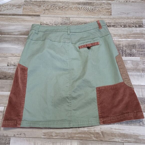 Anthropologie Meadow Rue Corduroy Patchwork Skirt Size 12 - Picture 4 of 7